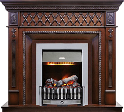 Каминокомплект Dimplex Alexandria очаг Danville Chrome FB2 махагон коричневый антик Dimplex Alexandria очаг Danville Chrome FB2 махагон коричневый антик