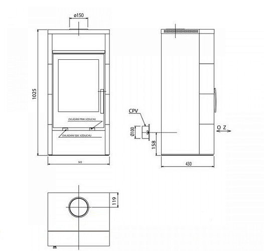 Печь-камин Gronland тальк_1 Печь-камин Gronland тальк_1