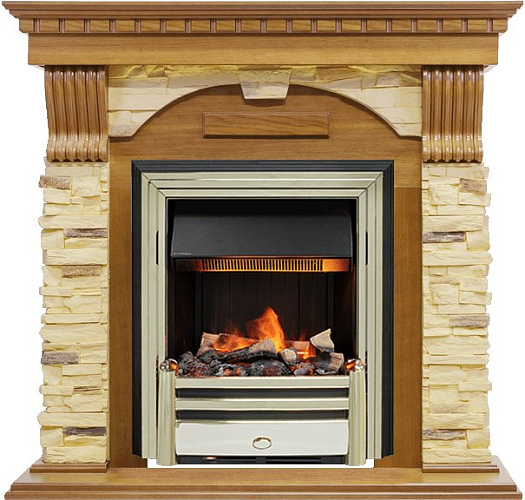 Dimplex Dublin очаг Cavendish дуб/сланец белый_1 Dimplex Dublin очаг Cavendish дуб/сланец белый_1
