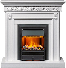 Каминокомплект Dimplex Valletta очаг Brookline Black белый Dimplex Valletta очаг Brookline Black белый