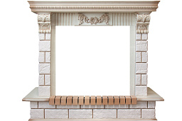 Портал Dimplex Pierre Luxe Император слоновая кость с патиной/шампань 1425x535x1235 мм Dimplex Pierre Luxe Император слоновая кость с патиной/шампань 1425x535x1235 мм