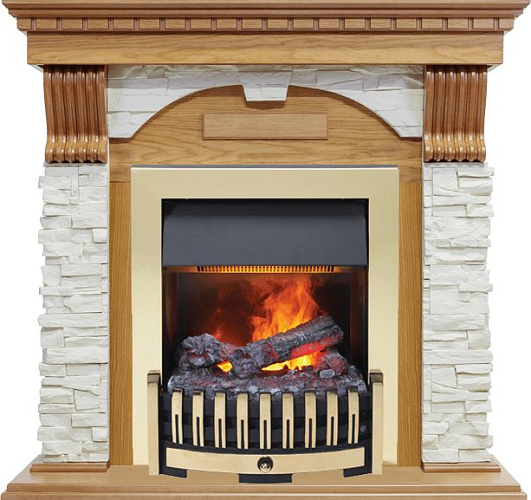 Dimplex Dublin очаг Danville Brass FB2 дуб/сланец белый_0 Dimplex Dublin очаг Danville Brass FB2 дуб/сланец белый_0