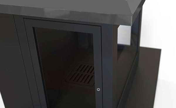 Камин Sandra, пристенный, черный (Traforart)_1 Камин Sandra, пристенный, черный (Traforart)_1