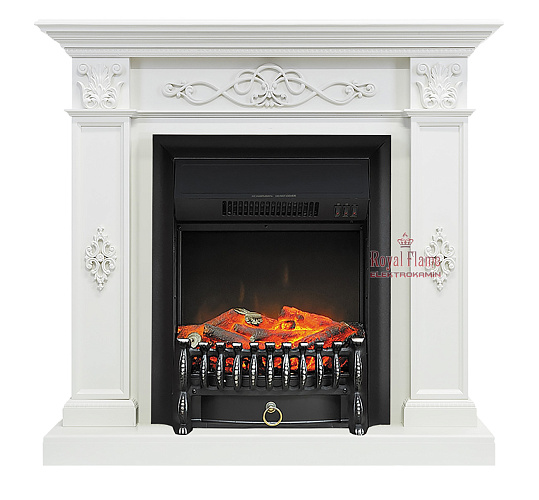 Royal Flame Derby очаг Fobos FX Black белый дуб_0 Royal Flame Derby очаг Fobos FX Black белый дуб_0