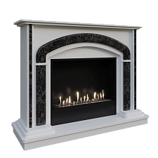 Биокамин в мраморном портале Firezo Galilei Firezo Galilei