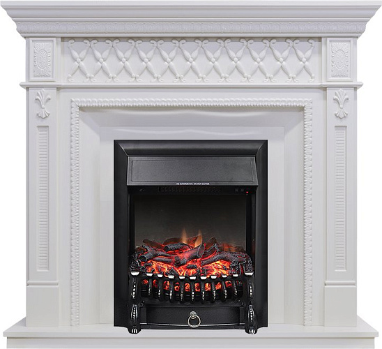 Royal Flame Alexandria очаг Fobos FX Black махагон коричневый антик_1 Royal Flame Alexandria очаг Fobos FX Black махагон коричневый антик_1