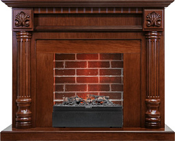 Каминокомплект Dimplex Edinburg очаг Juneau орех/кирпич Dimplex Edinburg очаг Juneau орех/кирпич