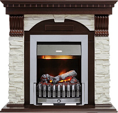 Каминокомплект Dimplex Dublin очаг Danville Chrome FB2 темный дуб/сланец белый Dimplex Dublin очаг Danville Chrome FB2 темный дуб/сланец белый